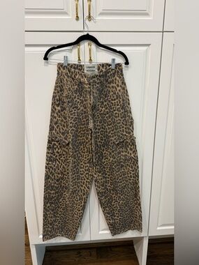 Damson Madder Leopard Cargo Pants - Brown/Black